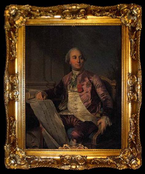framed  Joseph-Siffred  Duplessis Portrait of the Comte d-Angiviller, ta009-2
